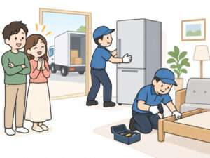 配送時に設置・組み立てもお任せできる