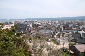 七尾市内の街並み