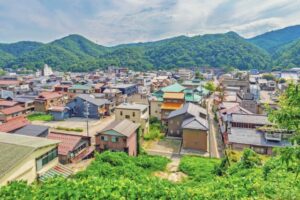 山中温泉の街並み