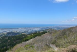 宝達山から眺める宝達志水町の町並み