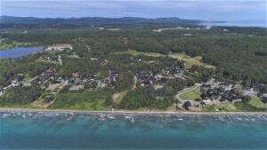 珠洲市の町並みを空撮